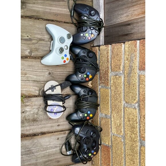 Untested Controller Lot 6x Xbox, SNES Super Nintendo Original Controller - Picture 2 of 6